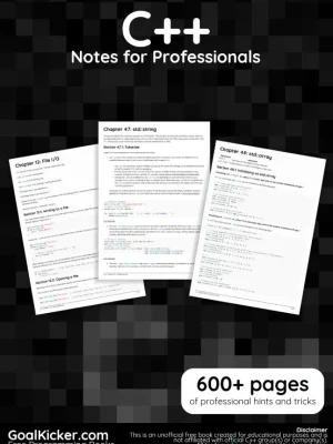 C Notes For Pro. 600 pages of professional hints and tricks GoalKicker.com_1