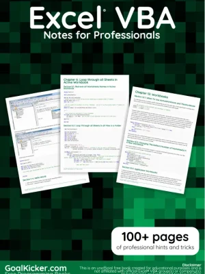 Excel VBA Notes for Professionals GoalKicker.com_1