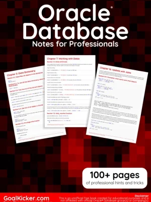 Oracle Database Notes for Professionals GoalKicker Books